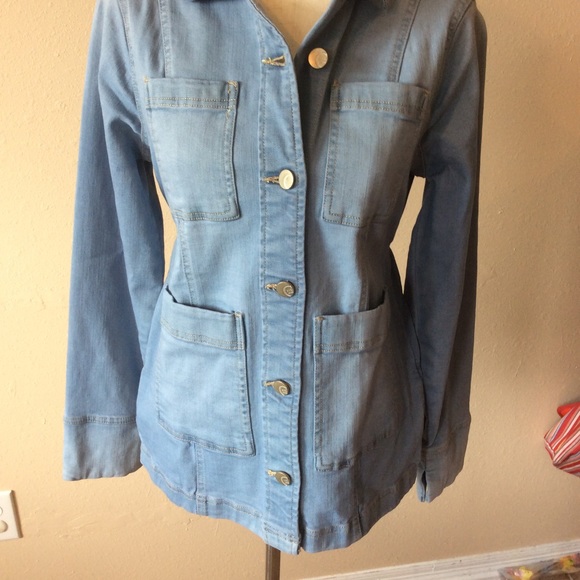 Cato V Light Wash Denim Jacket Size M, NWT - Picture 9 of 15